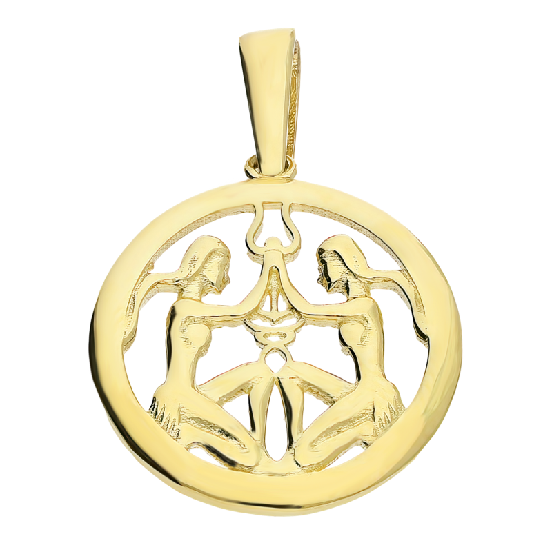 Zodiak złoty bliźnięta LP 34U25-ZDC15-Y koło ram próba 375