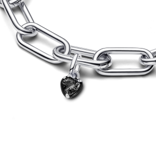 Minizawieszka Pandora ME Czarna czakra serca 793042C01 próba 925