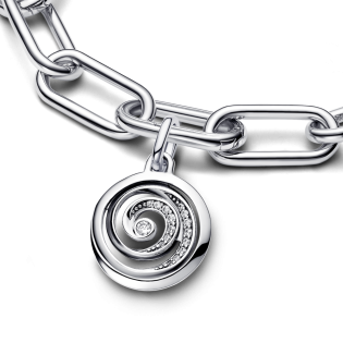 Srebrny Medalion Pandora ME Spirala Wdzięczności pr. 925 - JubilerSezam.pl