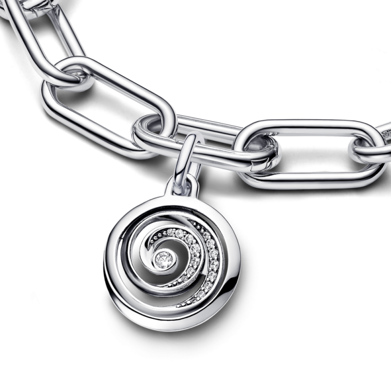 Srebrny Medalion Pandora ME Spirala Wdzięczności pr. 925 - JubilerSezam.pl