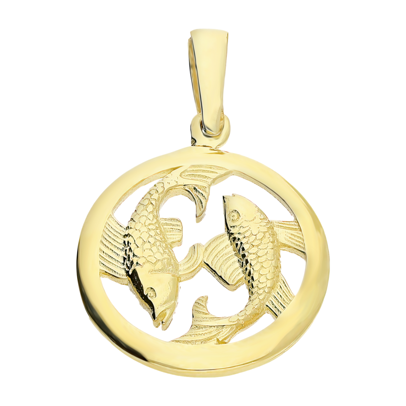 Zodiak złoty ryby LP 34U25-ZDC24-Y koło ram próba 375