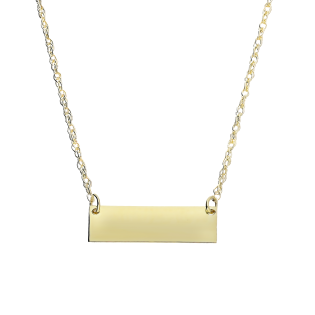 Naszyjnik złoty prostokątna blaszka/singapur MZ T23-T34-N-MF-036908- WITH 6R próba 375