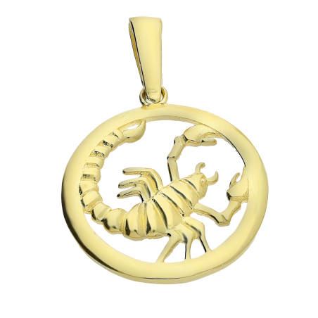 Złoty Znak Zodiaku Skorpion pr. 375 - JubilerSezam.pl