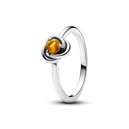 Pierścionek Pandora Wieczność z Miodowym Kryształem - JubilerSezam.pl