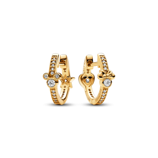 Lśniące kolczyki koła Pandora Disney z Myszką Miki i Myszką Minnie 262959C01