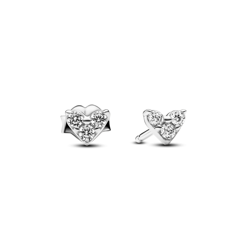 Kolczyki sztyfty Pandora w kształcie serca 293003C01 próba 925