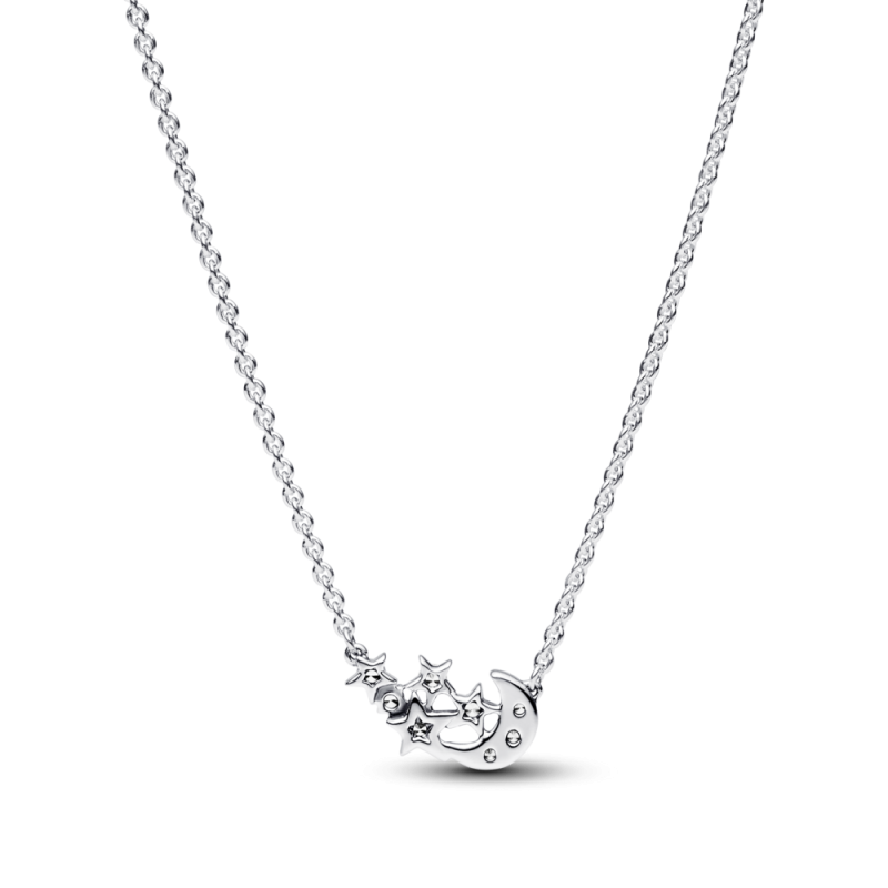 Naszyjnik Pandora Księżyc i Gwiazda pr. 925 - JubilerSezam.pl