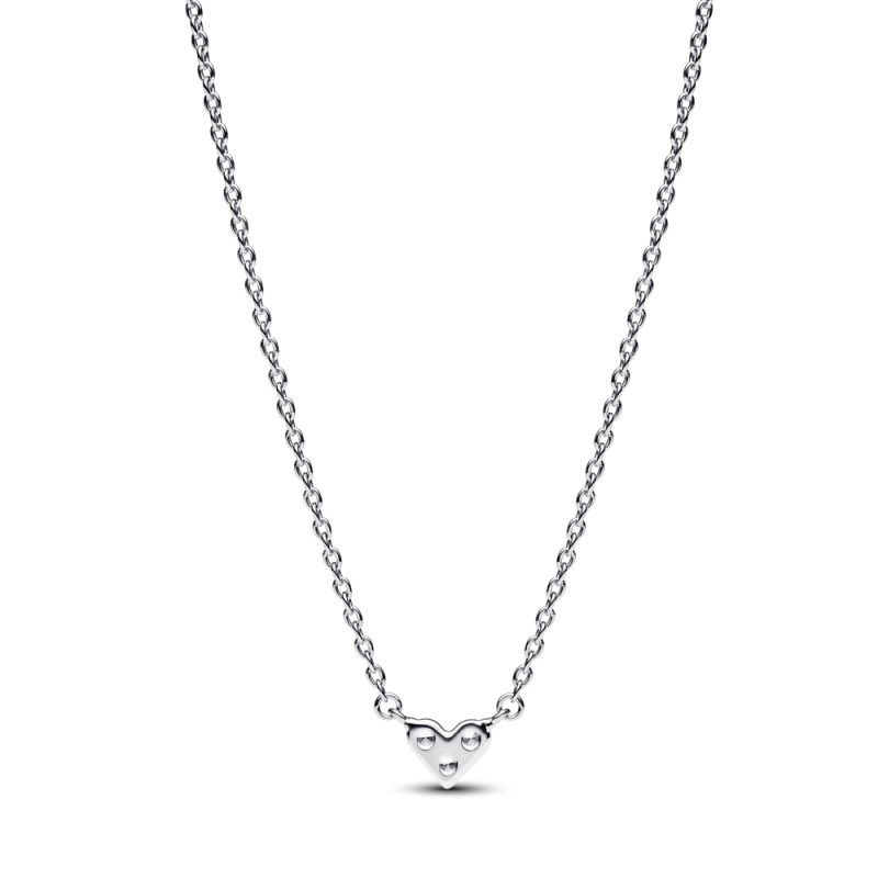 Krótki naszyjnik z motywem serca Pandora 393014C01 próba 925