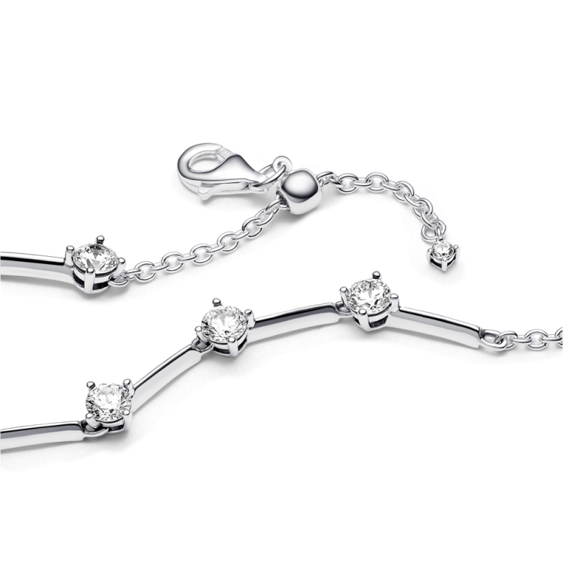 Bransoletka z lśniącymi pasmami Pandora 593009C01 próba 925