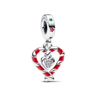 Charms-zawieszka Serce z lasek cukrowych Pandora 792822C01 próba 925