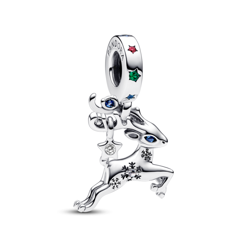 Charms-zawieszka Świąteczny Renifer Pandora 792826C01 próba 925