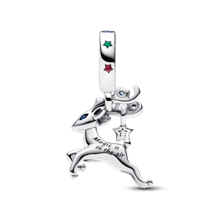 Charms-zawieszka Świąteczny Renifer Pandora 792826C01 próba 925