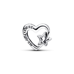 Ażurowy charms Serce i gwiazda Pandora 792829C00 próba 925