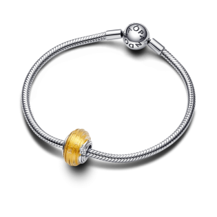 Charms Spadająca gwiazda ze żłobionego szkła Murano Pandora 792982C01 próba 925