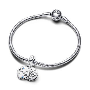Srebrny Charms Rodzina Pandora 792987C01 pr. 925 - JubilerSezam.pl