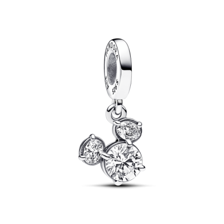Lśniący charms-zawieszka Disney w kształcie głowy Myszki Miki Pandora 793031C01 próba 925