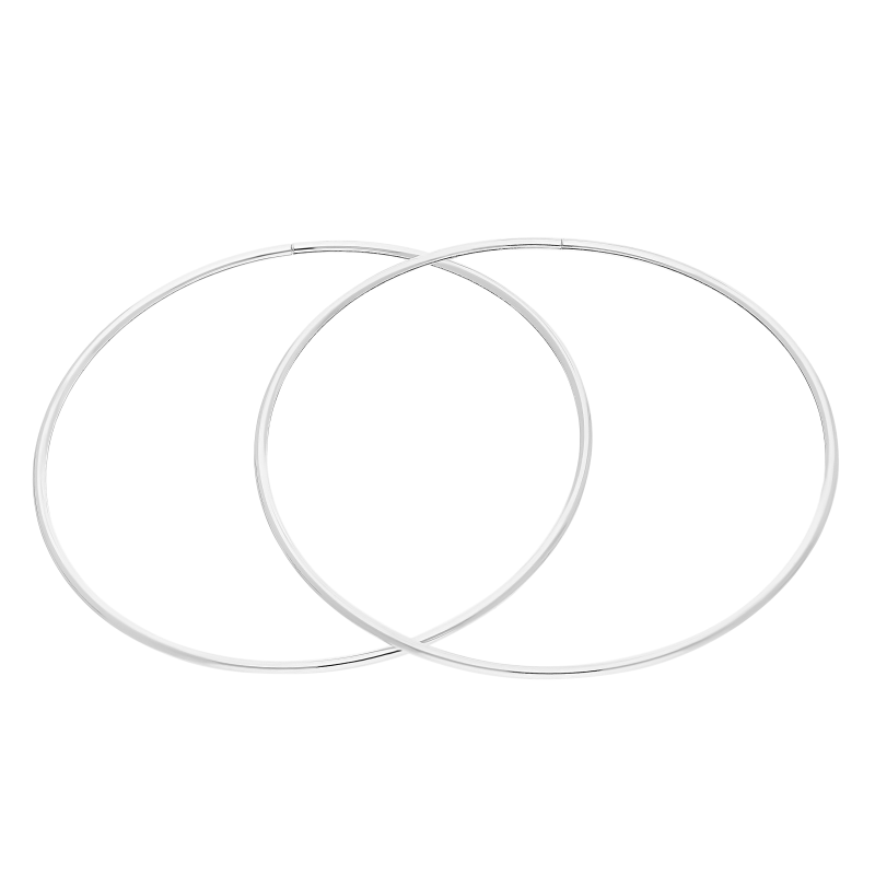 Kolczyki srebrne kółka szarniry 70mm NI KSZ-70mm-1,7 ROD próba 925