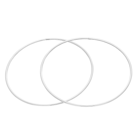Kolczyki srebrne kółka szarniry 70mm NI KSZ-70mm-1,7 ROD próba 925