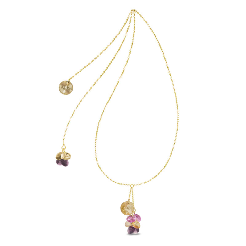 Naszyjnik pozłacany SPARK Orchid Gold CQ NG64287GS próba 925