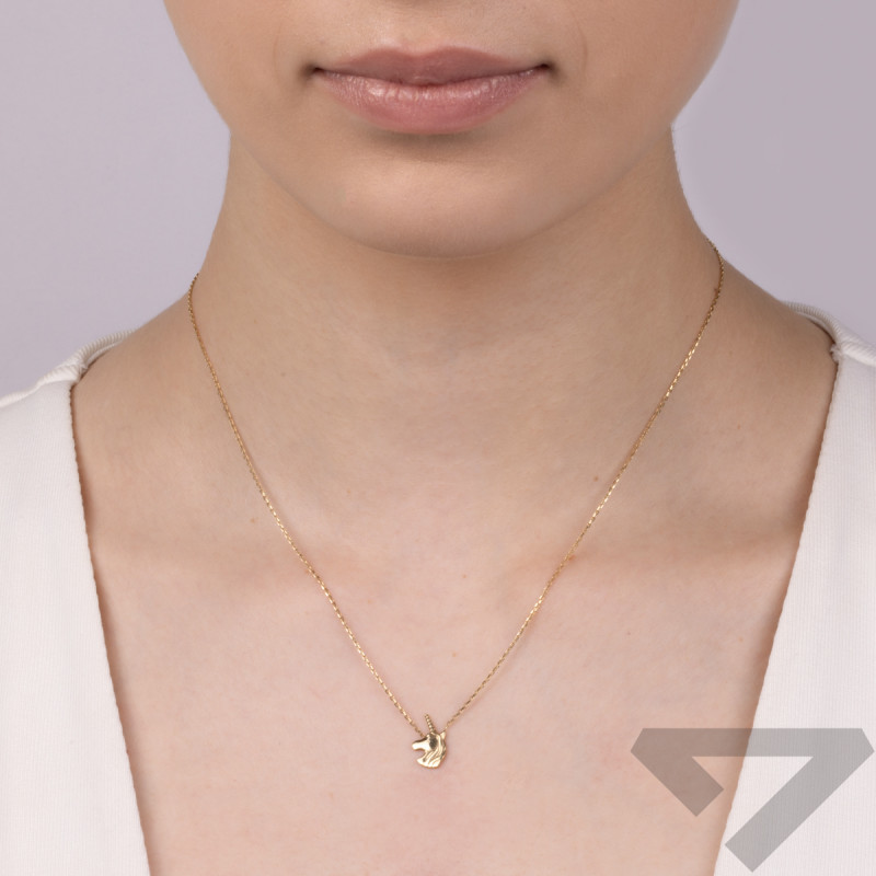 Naszyjnik złoty jednorożec nr MZ T23-N-0218-26-II AU 333