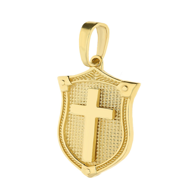 Medalik blaszka krzyżyk na ryngrafie