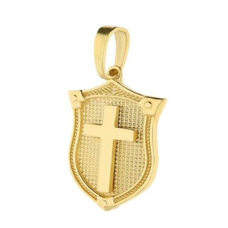 Medalik blaszka krzyżyk na ryngrafie