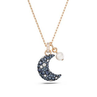 Wisiorek Swarovski Luna Kryształy Różowe Złoto - JubilerSezam.pl