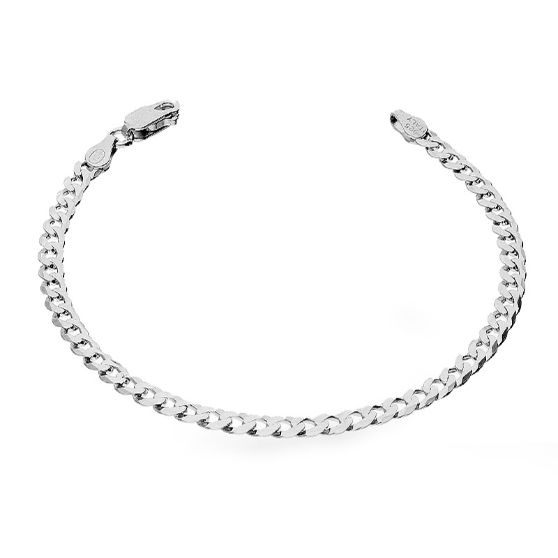 Bransoleta srebrna o splocie pancer