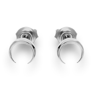 Kolczyki srebrne półksiężyc odwrócony/sztyft SZ SG-011-KS-S próba 925