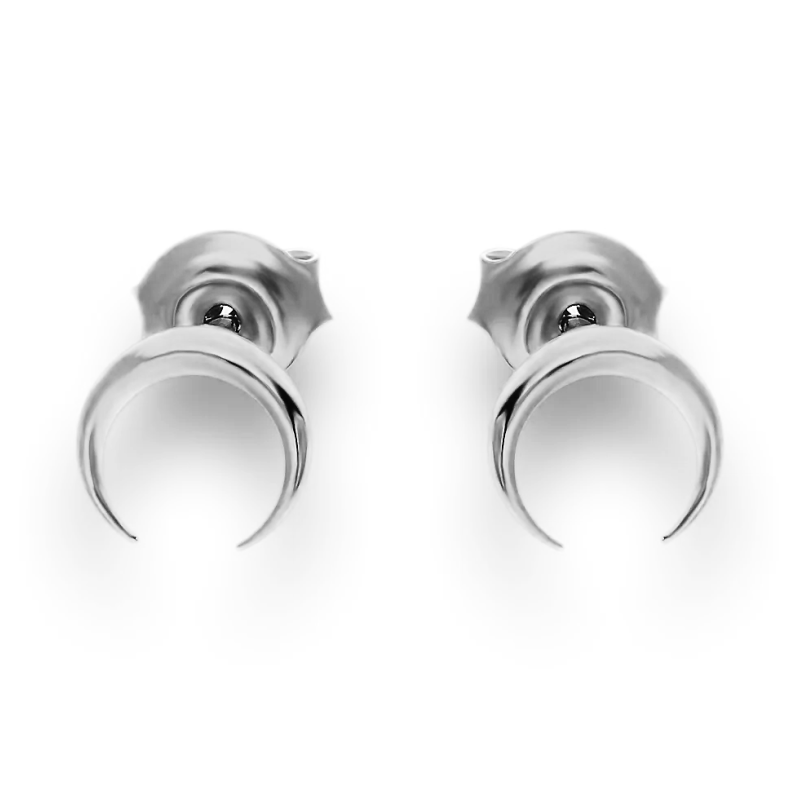 Kolczyki srebrne półksiężyc odwrócony/sztyft SZ SG-011-KS-S próba 925