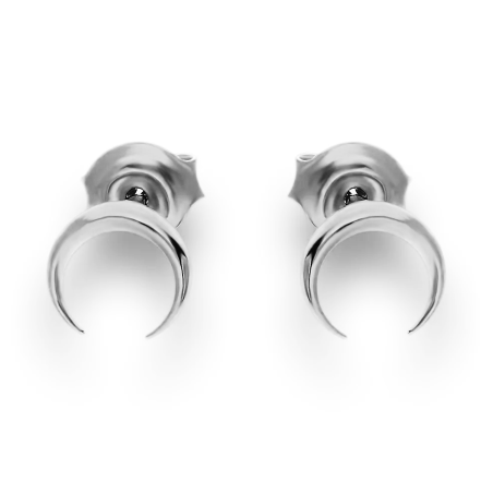 Kolczyki srebrne półksiężyc odwrócony/sztyft SZ SG-011-KS-S próba 925