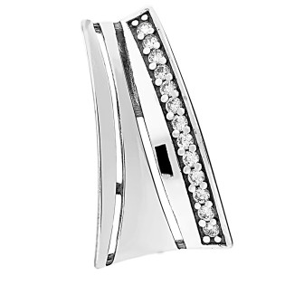 Zawieszka trójkąt blask z rzędem cyrkonii SZ281 próba 925