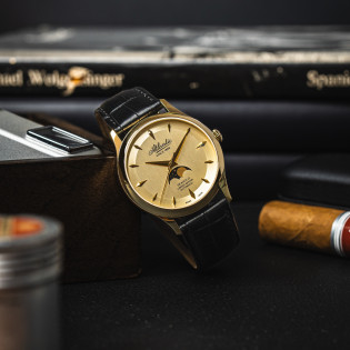 Zegarek męski złoty Atlantic SeaGold 96741.65.31