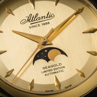 Zegarek męski złoty Atlantic SeaGold 96741.65.31