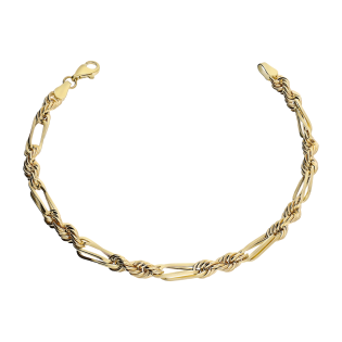 Bransoleta złota korda+poprzeczka AR XXROPE5B-0042 próba 585