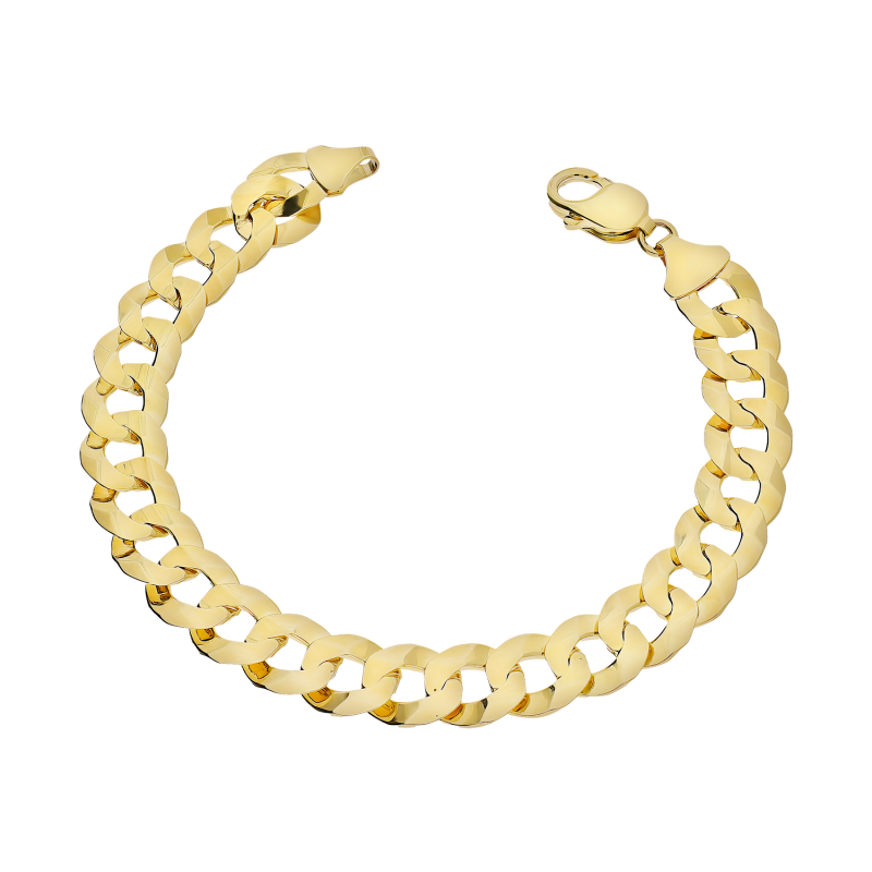 Bransoleta złota pancer żłobiona środkiem