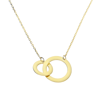 Naszyjnik złoty klanówka kółka ramka/anker LP 14U275-98N0064-1-Y próba 585