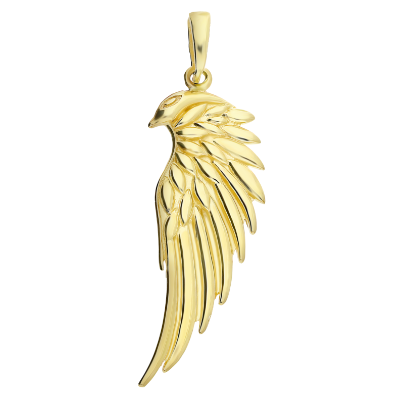 Złota zawieszka głowa orła pr. 375 - JubilerSezam.pl