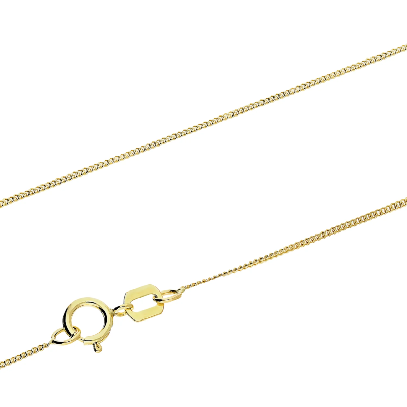 Łańcuszek złoty pancer/regulowany próba 375