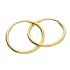Kolczyki złote kółka szarniry 19mm AR XXDCLTE0158 próba 375
