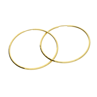 Kolczyki złote kółka szarniry 45mm grawerowane BC KSZ-45mm-1,5 dis próba 585