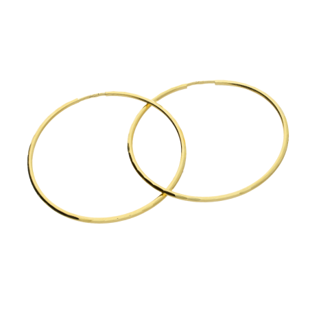 Kolczyki złote kółka szarniry 45mm grawerowane BC KSZ-45mm-1,5 dis próba 585