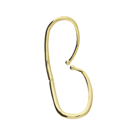 Kolczyk pozłacany otwarty owal EAR CUFF JA968 GOLD próba 925