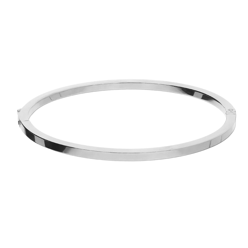 Bransoleta srebrna bangla kwadratowa gładka M3-045 ROD próba 925