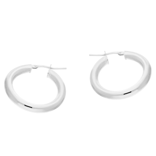 Kolczyki srebrne kółka rurka 20mm/ang.zap NI KDM-20mm-4,00 ANG ROD próba 925