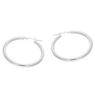 Srebrne kolczyki koła 20mm pr. 925 - JubilerSezam.pl