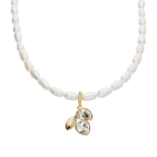 Naszyjnik pozłacany SPARK Arcadia z perłami CQ NCG4320MIX1GS4W próba 925