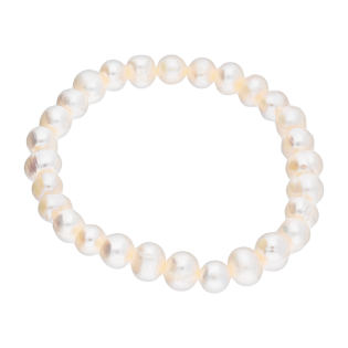 Bransoleta z białymi perłami jubilerskimi HS1844