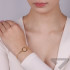 Bransoleta pozłacana koło ramka i infinity/anker x2 NI BRN37717 GOLD próba 925