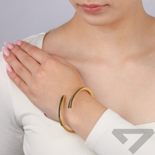 Bransoleta pozłacana gładka kwadratowa M3-026 GOLD próba 925